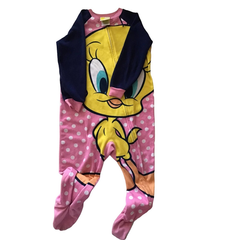 Tweety One Piece Zip Up Sleeper Size 4T